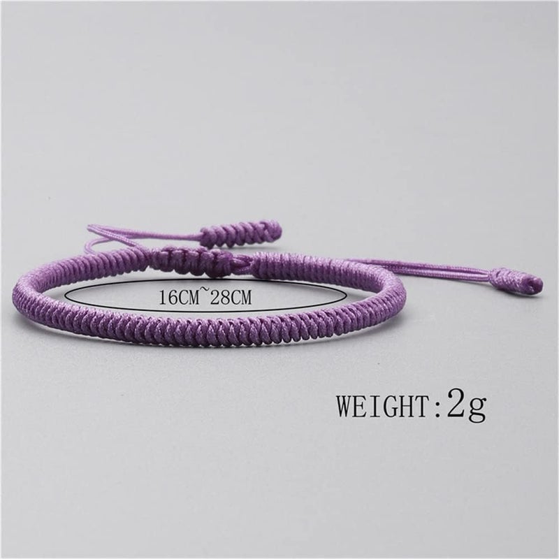 kelistom Handmade String Bracelet for Women Men Simple Red Black Braided Adjustable Charm Bracelets Minimalist Jewelry - Image 4